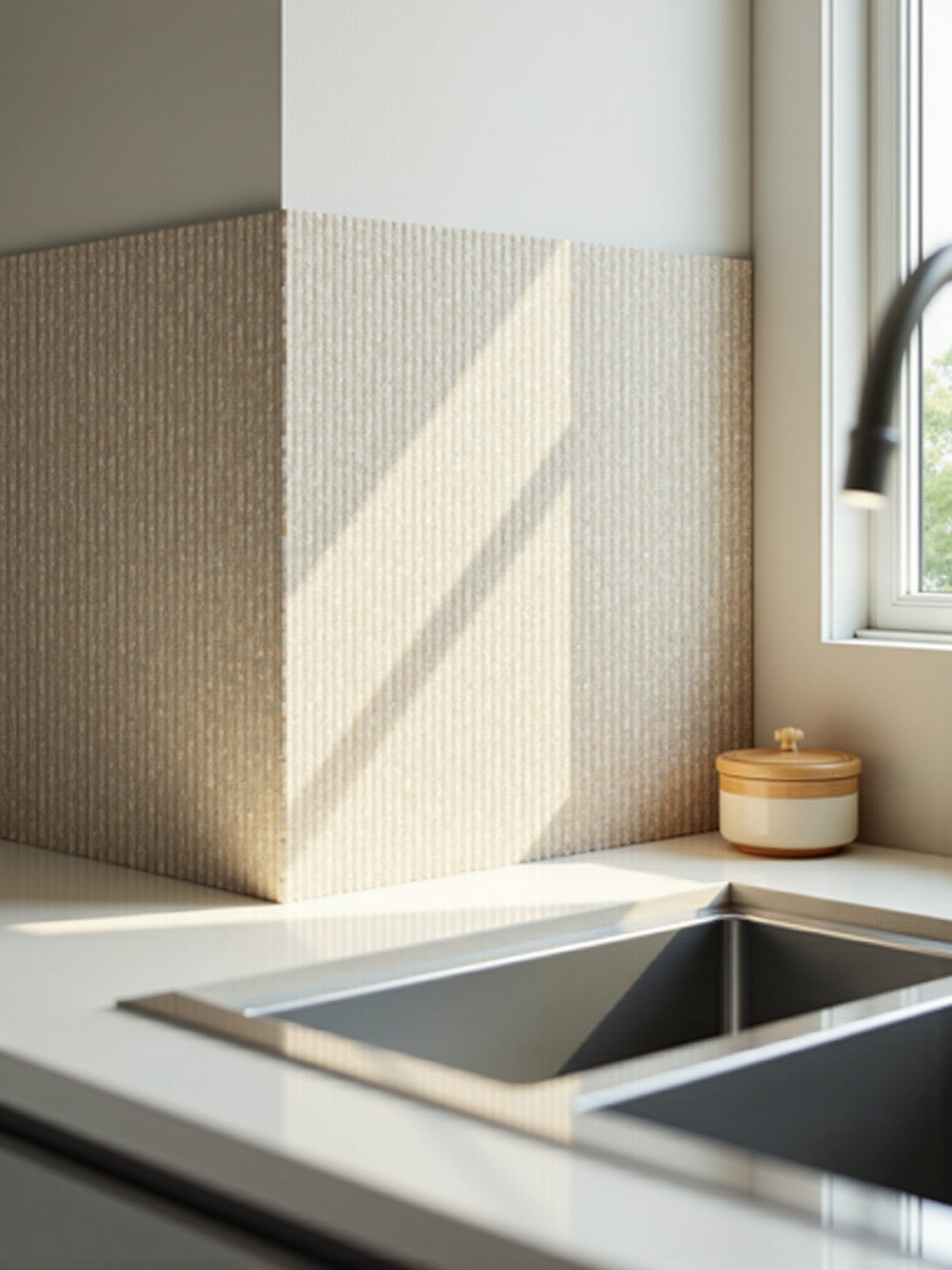 An undermount sink and countertop — a crafted finishing detail